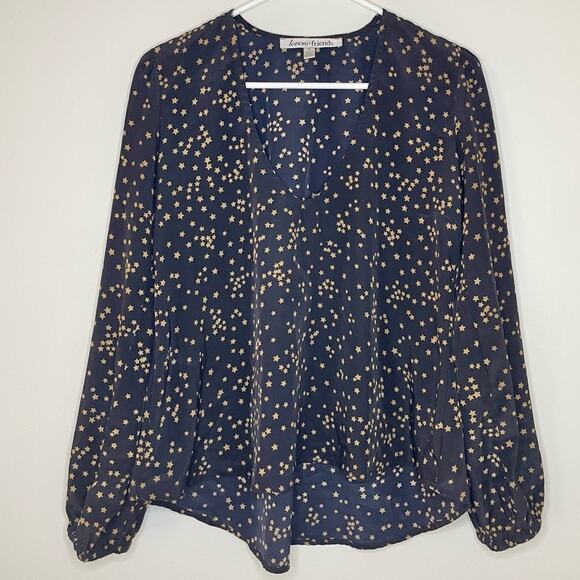 Lovers + Friends Star Print Top Size S - Picture 1 of 7